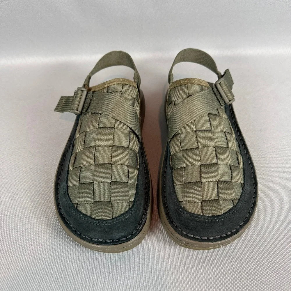 Chaco Canyon Woven Clogs Mens 10 Mossy Olive Green Slip-On Sandal Casual New NIB